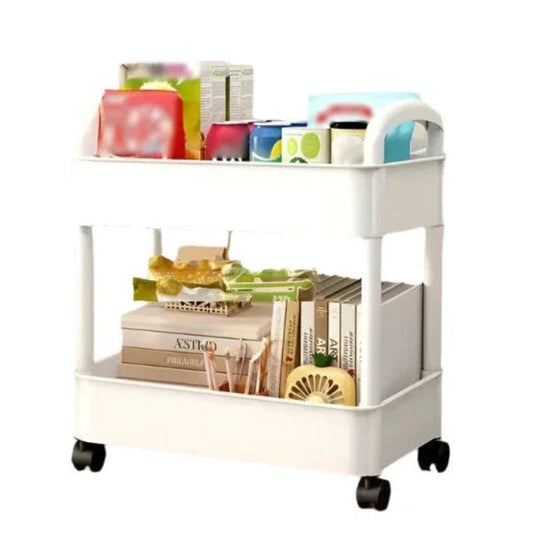 Rolling Storage Cart Multi Tier Organizer Space Saving Home Shelf