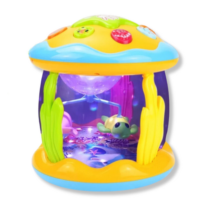 Rotating Baby Toy with Ocean Theme Music and Light Projection