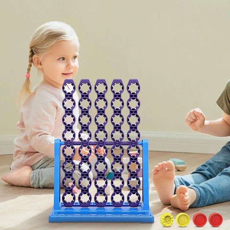 Rotating Connect Four Board Game Strategy Family Game with Twist Segments