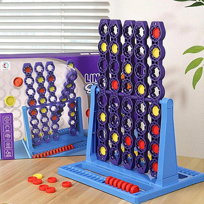 Rotating Connect Four Board Game Strategy Family Game with Twist Segments