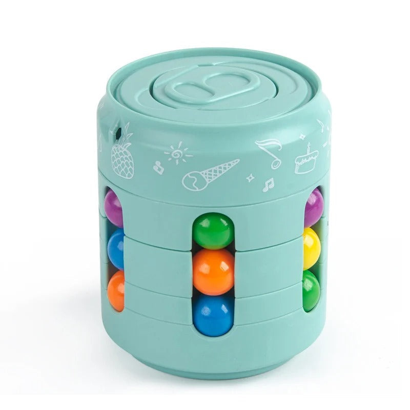 Rotating Fidget Cube Puzzle Toy For Focus And Stress Relief