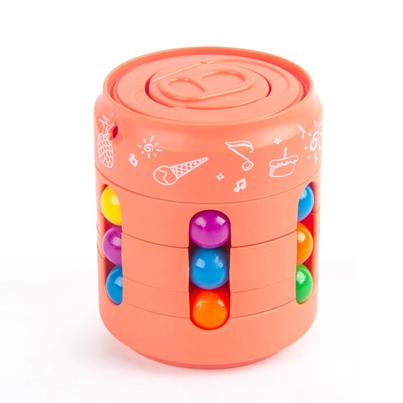 Rotating Fidget Cube Puzzle Toy For Focus And Stress Relief