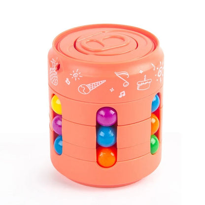 Rotating Fidget Cube Puzzle Toy For Focus And Stress Relief