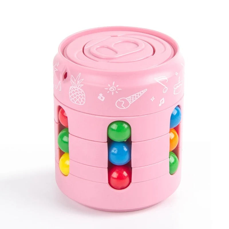 Rotating Fidget Cube Puzzle Toy For Focus And Stress Relief