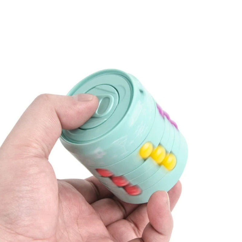 Rotating Fidget Cube Puzzle Toy For Focus And Stress Relief