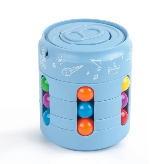 Rotating Fidget Cube Puzzle Toy For Focus And Stress Relief