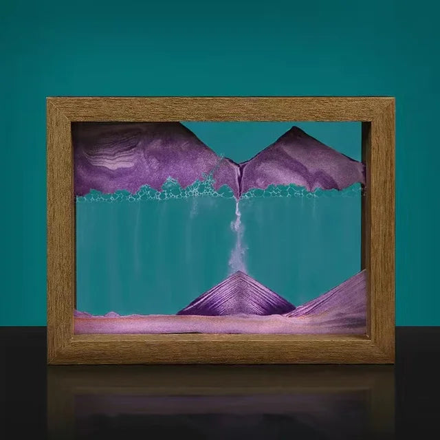 Rotating Sand Art Decor Calming Motion Glass Ornament