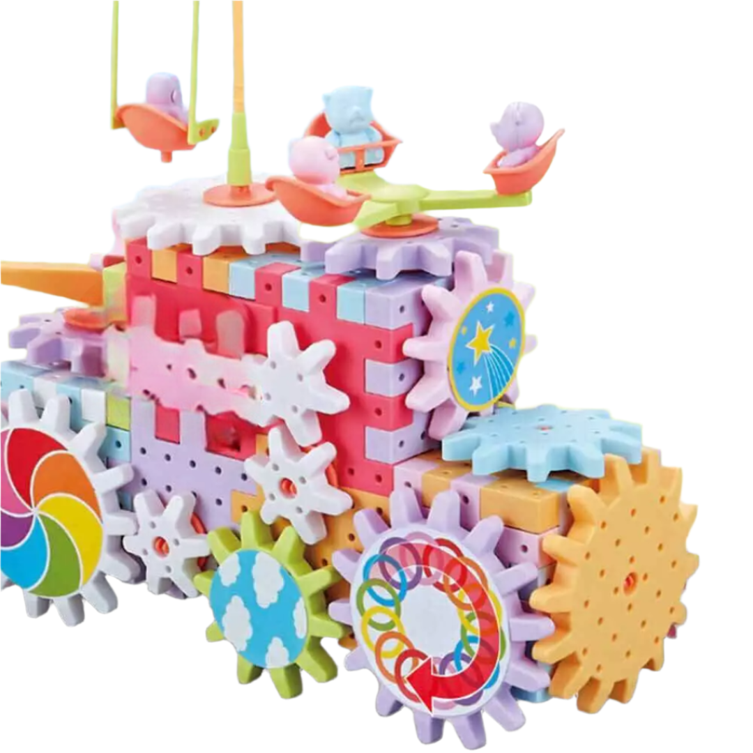 STEM Gear Building Blocks Set for Kids Educational Mechanical Construction Toy