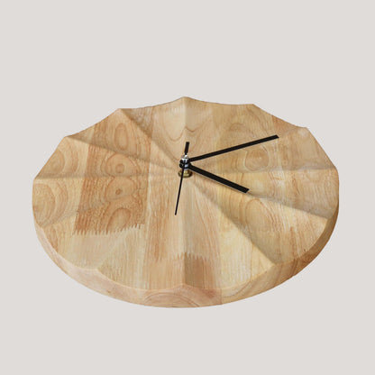 Scandinavian Wooden Wall Clock Minimalist Nordic Home Decor Silent Quartz