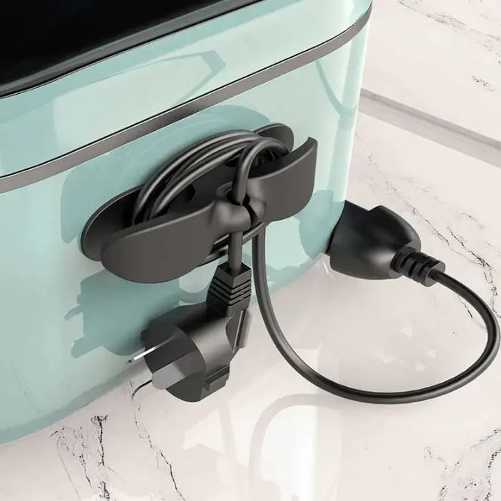Self Adhesive Cable Organizer Clips Desk Cable Management Holder for Charging Cords USB Cables
