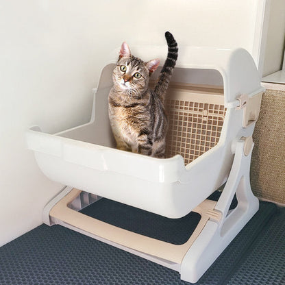 Self-Cleaning Cat Litter Box Smart Hygiene System Drawer Waste Tray