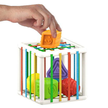 Shape Sorting Cube Early Learning Toy Compact Educational Design