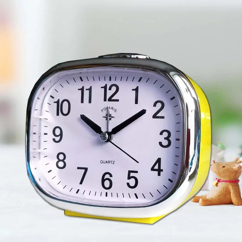 Silent Alarm Clock Large Display Bedside Desk Clock with Night Light and Snooze Function