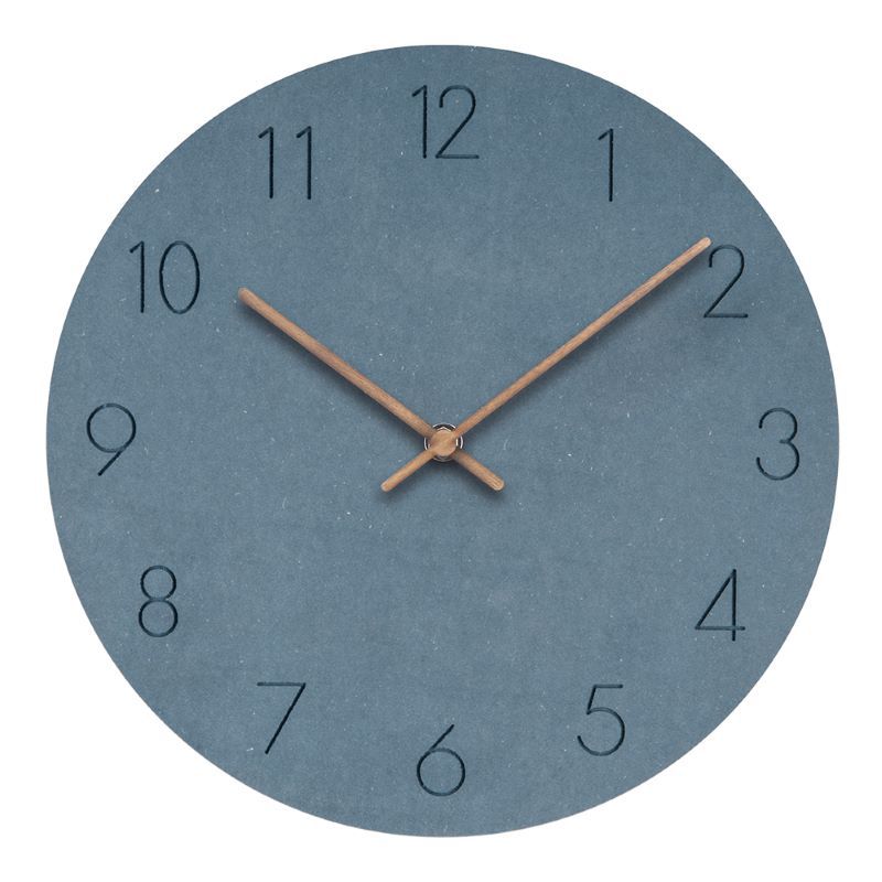 Silent Nordic Wall Clock Minimalist Design – Modern Scandinavian Wall Clock for Living Room, Bedroom & Office