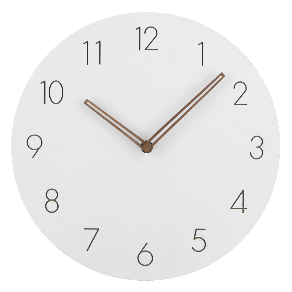 Silent Nordic Wall Clock Minimalist Design – Modern Scandinavian Wall Clock for Living Room, Bedroom & Office