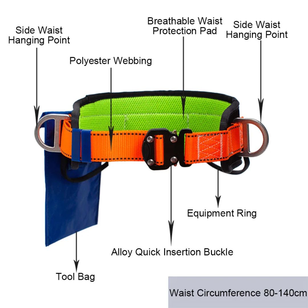 Single Hip Safety Work Harness – Adjustable Support Belt for Working at Height
