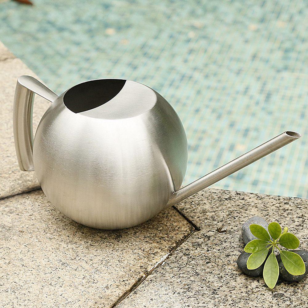 Slim Metal Watering Can with Precision Spout for Indoor Plants