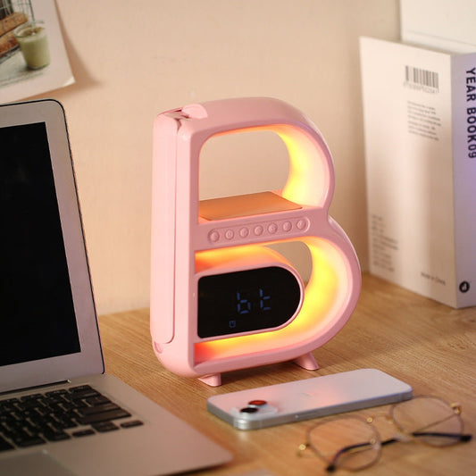 Smart Alarm Clock with RGB Light Bluetooth Speaker Touch Control Bedside Clock