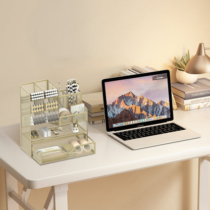 Smart Desk Organizer Rack Multifunctional Storage for Office Supplies