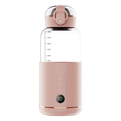 Smart Heated Water Bottle USB C Rechargeable Temperature Display Leakproof 300ml