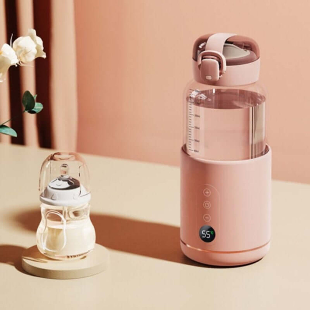 Smart Heated Water Bottle USB C Rechargeable Temperature Display Leakproof 300ml