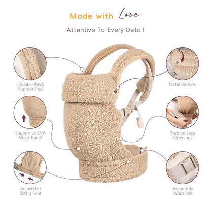 Soft Baby Carrier Ergonomic Hands Free Comfort Sling