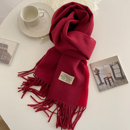 Soft Double Sided Scarf Cashmere Feel Winter Wrap