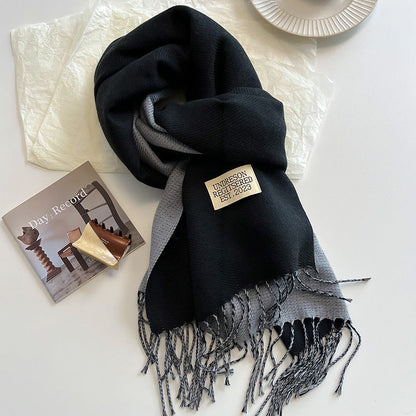 Soft Double Sided Scarf Cashmere Feel Winter Wrap