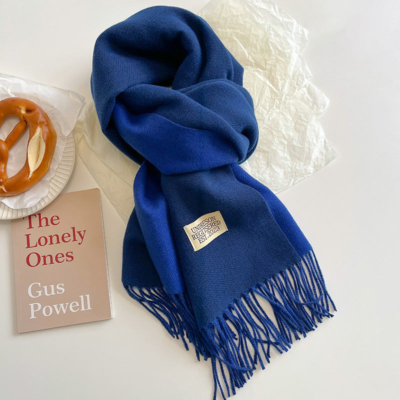 Soft Double Sided Scarf Cashmere Feel Winter Wrap