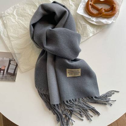 Soft Double Sided Scarf Cashmere Feel Winter Wrap