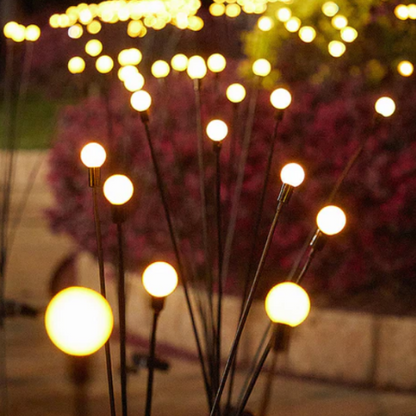 Solar Firefly Garden Lights Outdoor Waterproof Solar Pathway Lights with Automatic Sensor for Garden Patio Yard