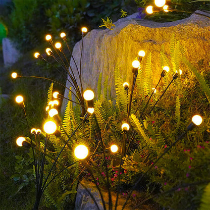 Solar Firefly Garden Lights Waterproof Flickering LED Outdoor Solar Stake Lights