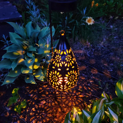 Solar Hanging LED Garden Lights Waterproof Outdoor Solar Pendant Lights