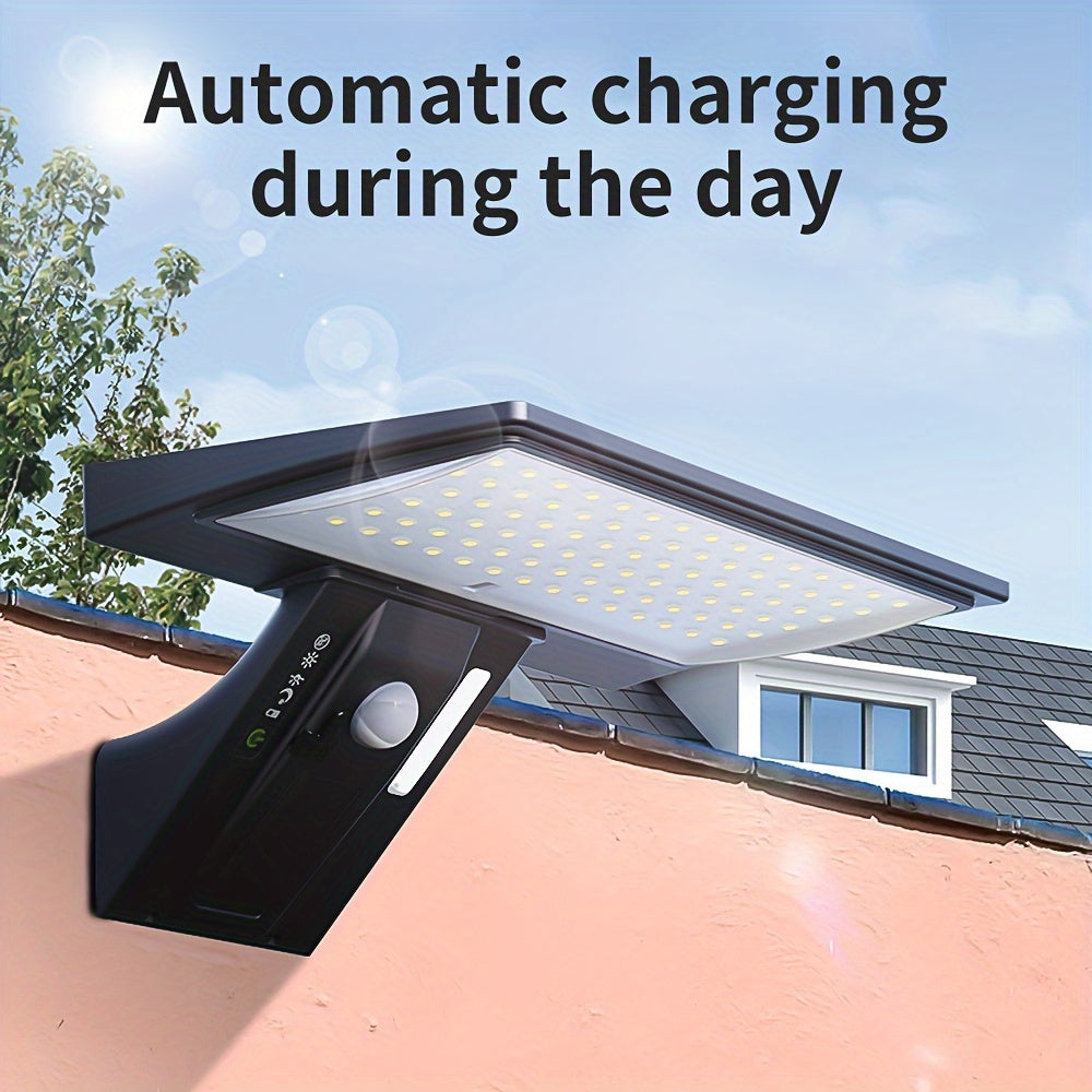 Solar LED Outdoor Floodlight Motion Sensor Wireless Waterproof Security Light