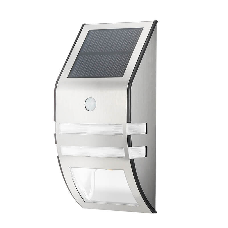 Solar Motion Sensor Outdoor Wall Light Waterproof Modern Exterior Lamp