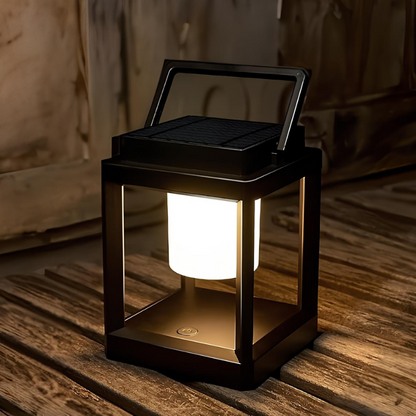 Solar Outdoor Lantern Adjustable Brightness USB Rechargeable Garden Light
