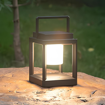 Solar Outdoor Lantern Adjustable Brightness USB Rechargeable Garden Light