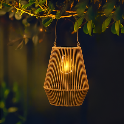 Solar Outdoor Lantern Garden Patio Solar Light Warm LED Decorative Landscape Lighting