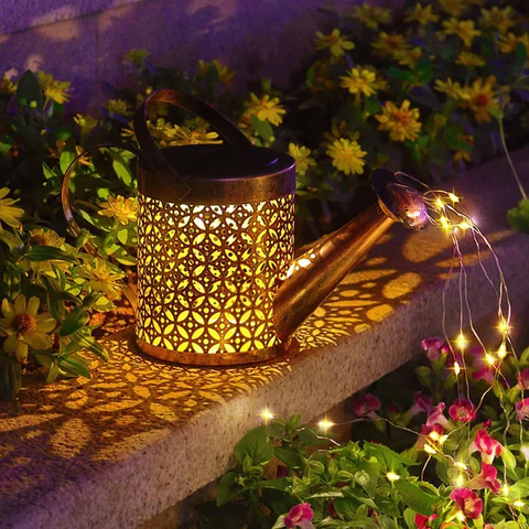 Solar Watering Can Garden Light LED Outdoor Decorative Solar Garden Lamp