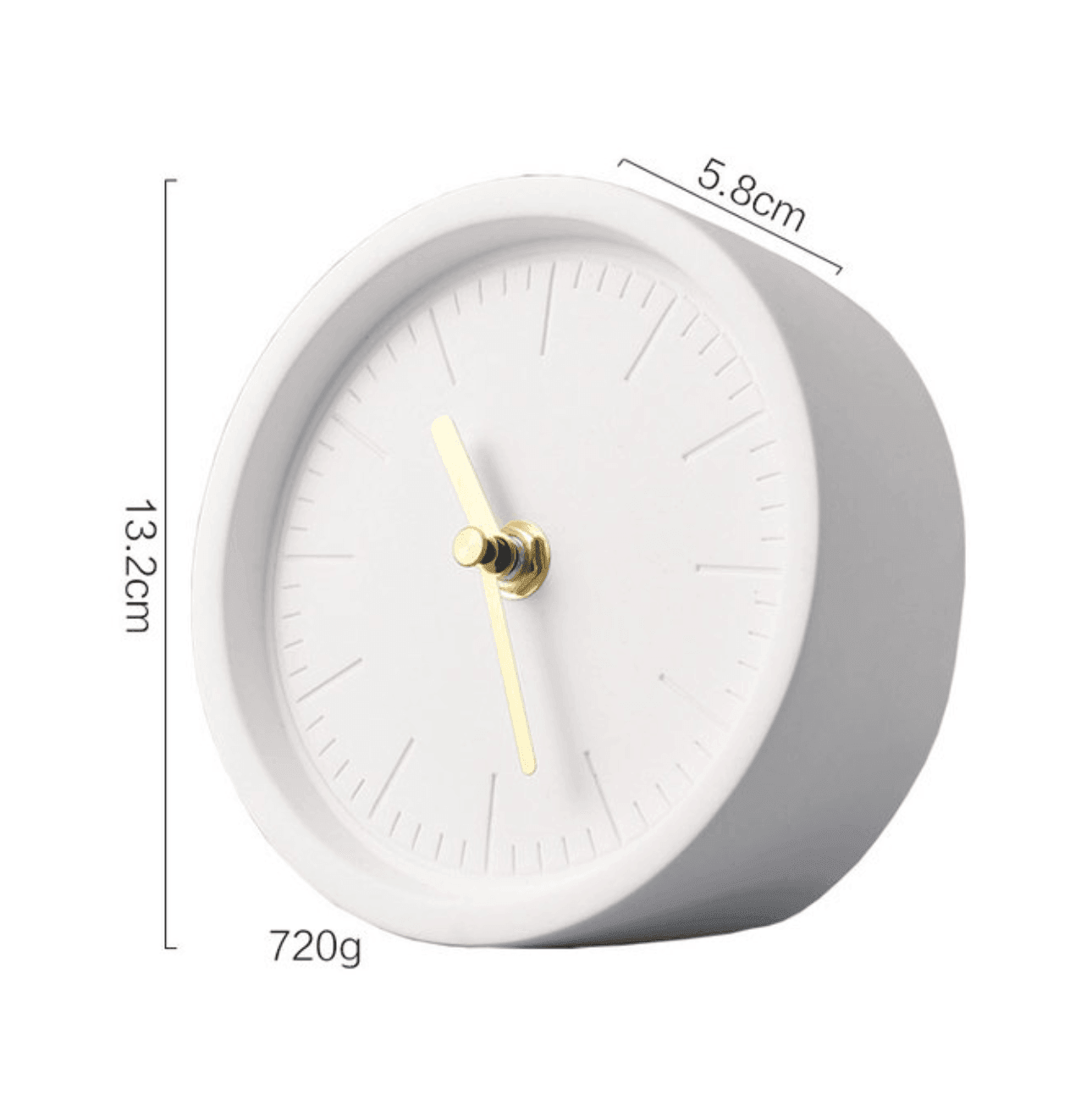 SolidHour Nordic Cement Desk Clock Modern Minimalist Table Clock