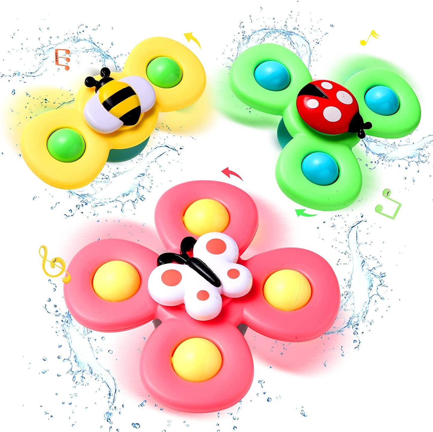 SpinSplash – Rotating Suction Bath Toy for Sensory Play and Hand Eye Coordination