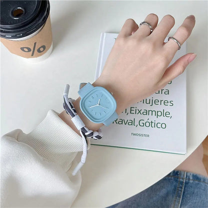 Square Dial Women Watch Adjustable Strap Fashion Wristwatch Modern Design