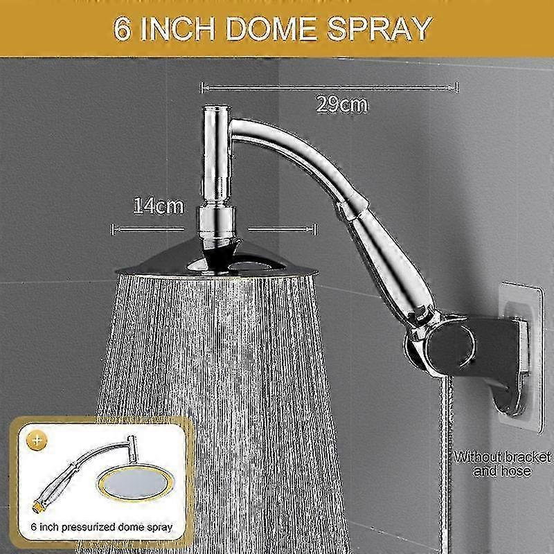 Square Handheld Shower Head Modern Rain Spray High Pressure Bathroom Upgrade