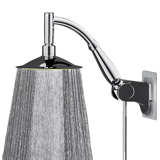 Square Handheld Shower Head Modern Rain Spray High Pressure Bathroom Upgrade