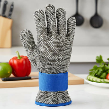 Stainless Steel Cut Resistant Safety Gloves Heavy Duty Work Protection