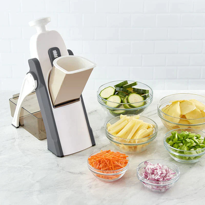 Stainless Steel Vegetable Slicer with 41 Cutting Options Adjustable Kitchen Tool