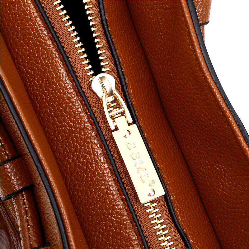 Stylish Shoulder Handbag with Round Handle Design Elegant Women Fashion Bag