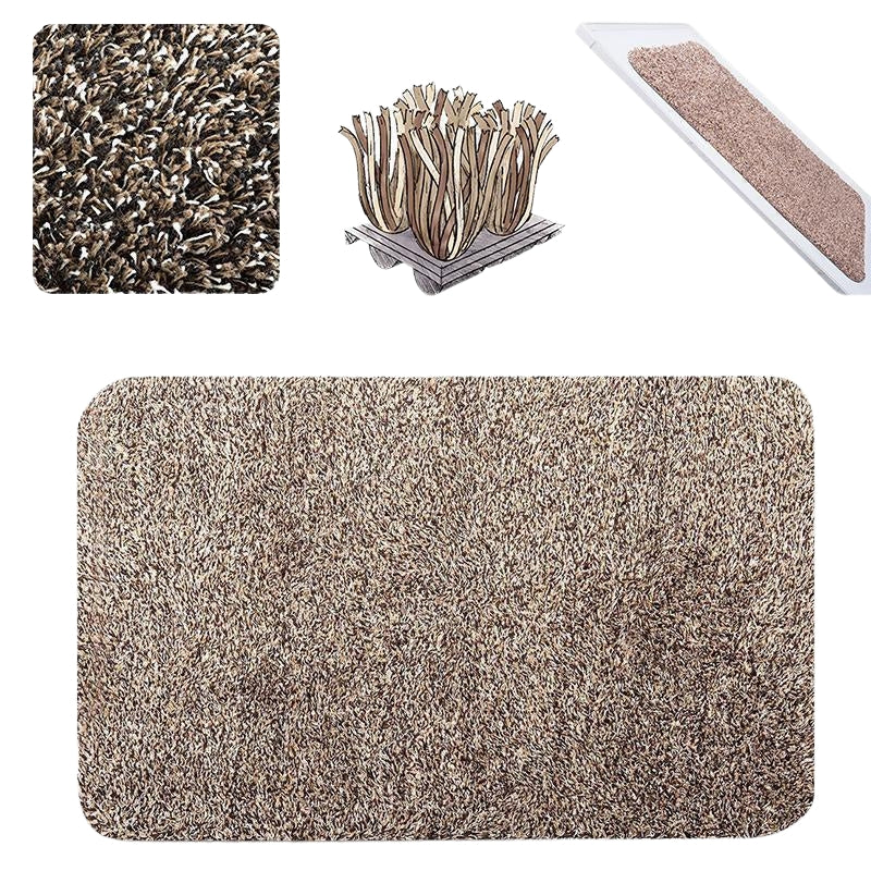 Super Absorbent Dirt Trap Door Mat Non Slip Entrance Floor Mat for Indoor Entryway