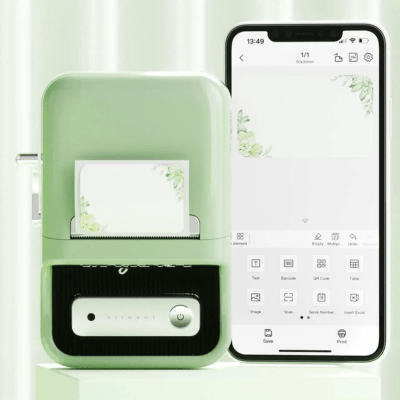 Thermal Label Printer Easy-to-Use Compact Labeling System for Home or Office