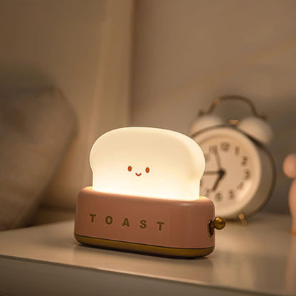 Toaster Table Lamp Rechargeable Dimmable LED Wireless Bedside Night Light